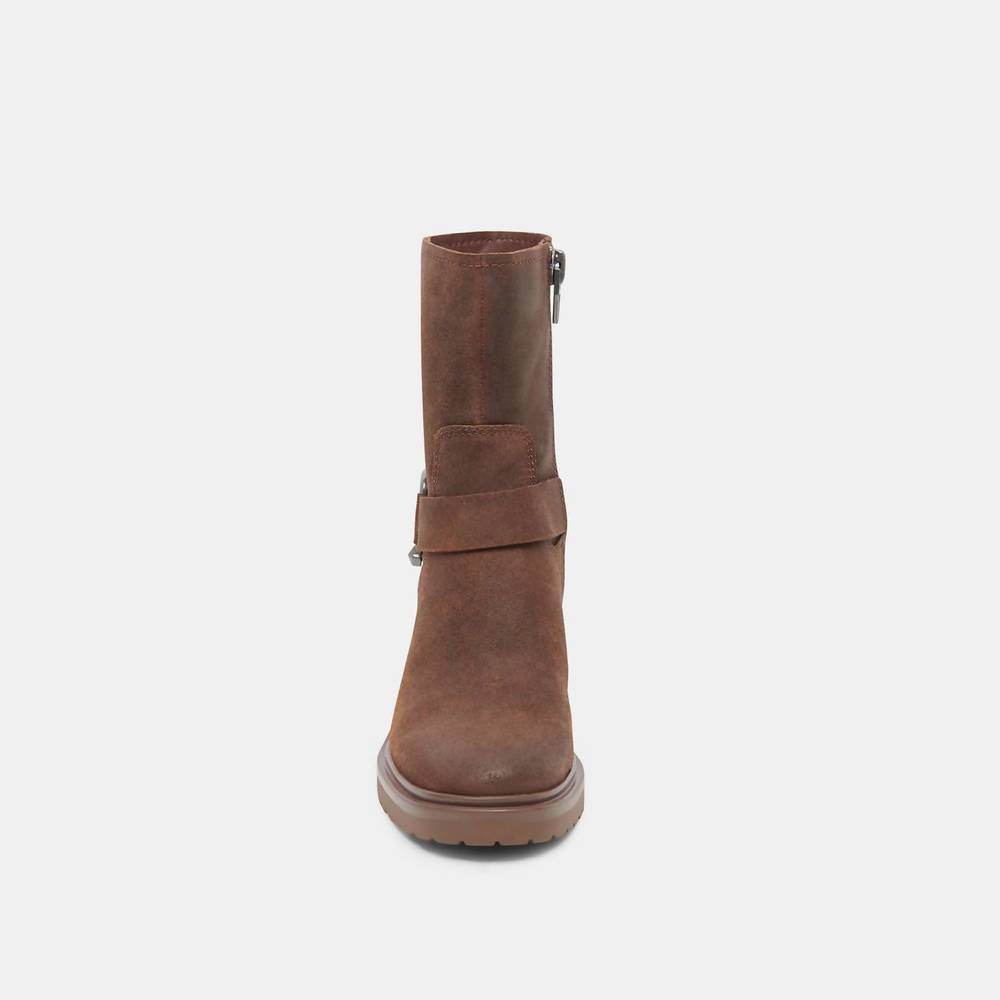 NEW DOLCE VITA women's camros boots in cocoa suede - Picture 5 of 8